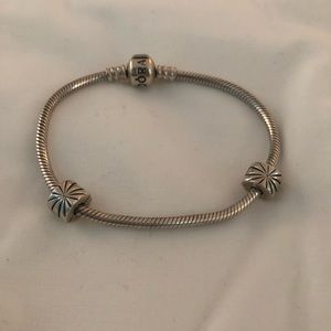 Pandora Silver Bracelet Clips